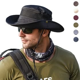 Men's Sun Hat Bucket Hat Outdoor Packable UPF50 UV Protection Quick Dry Spring Summer Hat Mesh Camping / Hiking Hunting Fishing Army Green Grey Khaki