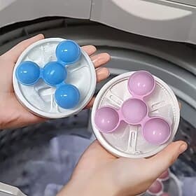 3-Pack Washing Machine Lint Filter, Upgraded Cone-Shaped Mesh with 2x Filtration, Reusable Fuzz Collector for Pet Hair Lint, Compatible with Front Top Load W