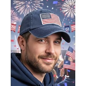 États-Unis 250e Anniversaire Casquette de Baseball USA Brodée pour Homme Chapeau en Coton Ajustable Design Drapeau Patriotique Multicolore pour les États-Unis