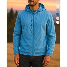 Men's Windbreaker Softshell Jacket Hiking Jacket Outdoor Sun Protection Lightweight Breathable Hiking Outfits Hiking Clothes Summer Spring Jacket Camping / Hik