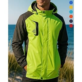 Men's Windbreaker Softshell Jacket Hiking Jacket Outdoor Waterproof Windproof Hiking Outfits Hiking Clothes Spring Winter Autumn / Fall Top Fishing Camping / H