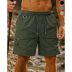 Homme Shorts Cargo Shorts de randonnée short de sport Patchwork Été Extérieur Coupe régulière Séchage Rapide Léger Respirant Shorts Cordon de serrage Avec Poch