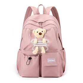 Mädchen süßer Teddy Bären Rucksack leichter wasserdichter Schulranzen mit mehreren Taschen für Grundschüler und den täglichen Gebrauch