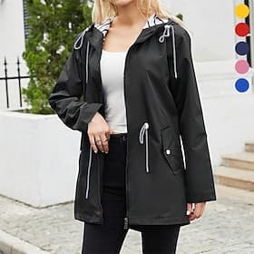 Femmes Imperméable de randonnée Imperméable Extérieur Imperméable Séchage Rapide Veste légère Camping / Randonnée / Spéléologie Voyage Bleu Noir Jaune Rose Cla