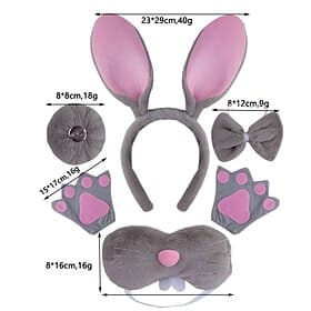 More Accessories Animal Rabbit Easter Bunny Funny Kid's Girls' Halloween Carnival Carnival Party Dress Up