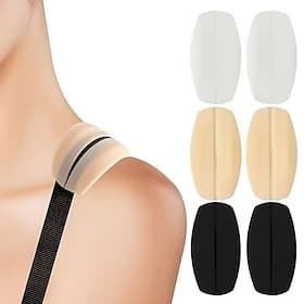 Lot de 6 coussinets de bretelles de soutien-gorge antidérapants en silicone, invisibles et doux, pour un maintien confortable et une protection optimale des ép