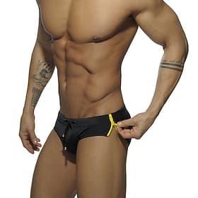 Men's Swim Shorts Swim Trunks Swim Briefs Solid Colored Drawstring Zip Up Quick Dry Stretchy Breathable Bottoms Surfing Water Sports Swimming Summer