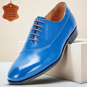 Zapatos de vestir de cuero premium para hombre: piel de vaca genuina, estilo elegante y moderno, ajuste cómodo para hombres, perfectos para eventos formales, b