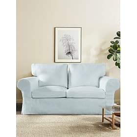 2 Seat Sofa Cover or 2 Seat Sofa Bed Cover with Cushion Covers and Backrest Covers For Ektorp Couch Slipcover Washable Furniture Protector LITB PRIME cover E