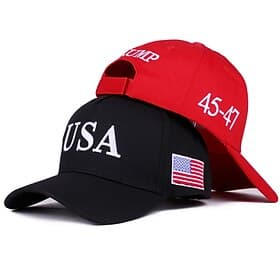 Casquette de baseball patriotique américaine avec broderie drapeau américain, casquette ajustable pour homme et femme, chapeau de soleil pour l'extérieur, 4 ju