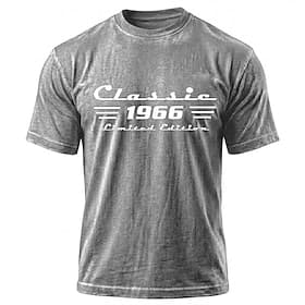 Hombre 60 cumpleaños Camiseta Camiseta de lavado de minerales Manga Corta Camiseta Lavado ácido Cuello Barco Camisa retro de la vendimia Casual Diario Cumpleañ