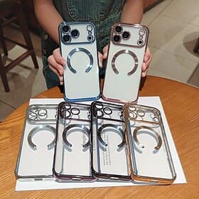 téléphone Coque Pour iPhone 17 Air 17 Pro Max 16 15 14 Pro Max 13 Pro Max Coque Arrière Adsorption Magnétique Antichoc Placage