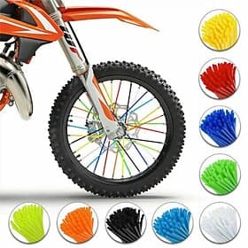 72-teiliges Set universeller Speichenabdeckungen (24 cm) für Dirtbikes, Motorradfelgen und Fahrräder.