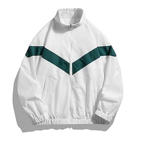 Men's Color Block Soccer Summer Global Match Running Jacket Outdoor Jacket Sport Jacket Spring Fall Pockets Zipper Color Block Long Sleeve Quick Dry Lightweigh