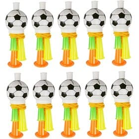 10er-Pack Mini-Fußballtröten (13,5 cm), ideal für Fußballfans, Kinder, Sportveranstaltungen und Fußballfeste.