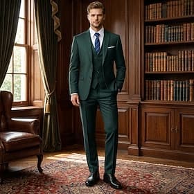 Goldene Zwanziger 1920er Dreiteiliger Anzug Anzughose Der große Gatsby Kostüm Herren Königstag Maskerade Party Hochzeit Maskerade Erwachsene Mantel Weste Hose