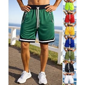 Homme Shorts de course Short d'athlétisme Shorts de gym Cordon de serrage Poches Shorts Occasionnel Quotidien Extérieur Été Léger Respirant Entraînement en sal