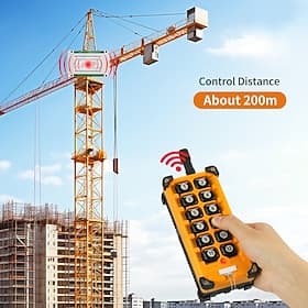 DC 12V-36V 12-Kanal-RF-Funkfernbedienungsschalter mit 10A-Relaisempfänger (433 MHz)