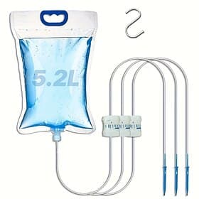 Système d'arrosage automatique pour plantes en pot, sac d'arrosage grande capacité de 5,2 l, disponible en modes 1:1, 1:2 et 1:3, contrôle précis du débit de 5
