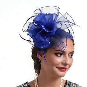 Fascinators Feather Wedding Birthday Elegant Vintage Cute With Feather Flower Headpiece Headwear