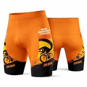 Herren Katze Buchstaben Zahlen Radsport-Radhose: Fahrradshorts Gepolsterte Fahrradhose Fahhrad Shorts Unterteile Schmale Passform Sport 3D-Polster Schnelltroc
