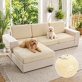 Elastic Waterproof Sofa Cushion Covers Jacquard Thick Sofa Seat Cover for Living Room Slipcover Couch Covers Furniture Protector Sofa Cover