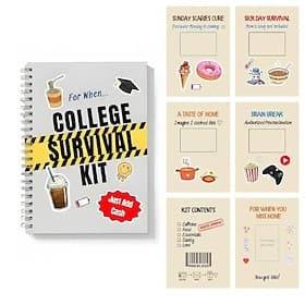 'For When..' College Survival Kit Gift Card Book, 2026 College Graduation Gift Card Holder Book, Funny Interactive Pages Money Cash Holder, Graduation Gift for