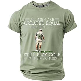 Homens Golf Camiseta Manga Curta Camiseta Impressão 3D Gola Redonda Camisa Moda Diário Diário Rua Vermelho Verde Escuro Verão Primavera Roupa S M L XL XXL XXXL