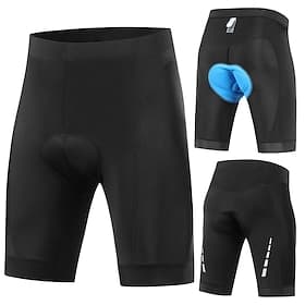 Herren Einfarbig Fahrradunterwäsche-Shorts Fahrrad Unterwäsche Gepolsterte Fahrradhose Fahhrad Unterwäsche Shorts Unterteile Formpassend Sport Packbar Wasserdi