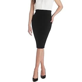1950s Retro Antiguo Rockabilly Longitud Larga Falda de tubo Color sólido Disfraz Mujer Mascarada Casual Ropa Cotidiana Fiesta de Té Adulto Falda