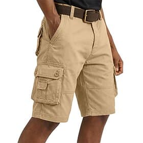 Men's Cargo Shorts Shorts Casual Shorts Multi Pocket Plain Plain No-Iron Breathable Knee Length Daily Outdoor Running Sports Fashion Khaki Dark Khaki Inelastic