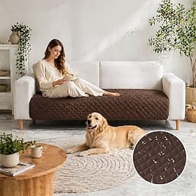 Copridivano impermeabile per animali domestici, double face, resistente al pelo, antiaderente, per cani e gatti, lavabile.