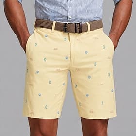 Men's Shell Starfish Sea Creatures Bermuda Shorts Casual Shorts Golf Shorts Mid Waist Fashion Casual Work Beach Sports Outdoor Flat Front Shorts with 4 Pockets