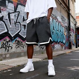 Homme Short gaufré Shorts Shorts d'été Shorts de plage Short décontracté Avec Poches Taille Élastique Bloc de Couleur Confort Respirant Longueur Genou Occasion