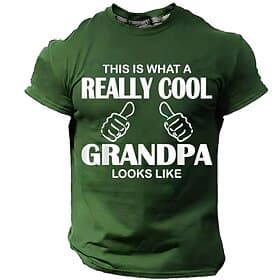 Voor heren Motor opa T-shirt Korte mouw T-shirt 3D-afdrukken Strakke ronde hals Overhemd Modieus Dagelijks Dagelijks Straat blauw Licht Blauw Rood Zomer Lente