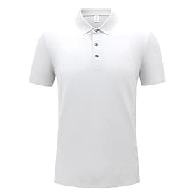 Voor heren Wandelen poloshirt Wit Korte mouw Kleding Bovenlichaam Golfkleding Kleding Outfits Draag kleding
