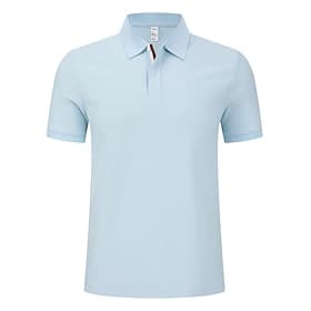 Men's Golf Polo Shirt Ice Blue Short Sleeve Top Golf Attire Clothes Outfits Wear Apparel