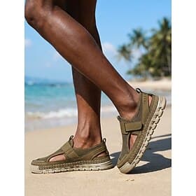 Men's Closed-Toe Fisherman Sandals Adjustable Comfort Beach Shoes for Beach Vacation, Seaside Walking, Holiday Travel and Casual Summer Wear