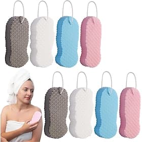 8Pcs 3D Ultra-Soft Exfoliating Bath Ball, Reusable Body Scrubber for Deep Cleansing and Removing Dead Skin, Durable and Hygienic, Suitable for Home Spa Use, Ma