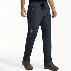 Men's Trousers Tactical Pants Casual Pants Hiking Pants Outdoor Pants Drawstring Pocket Solid Color Waterproof Quick Dry Daily Outdoor Holiday Streetwear Styli