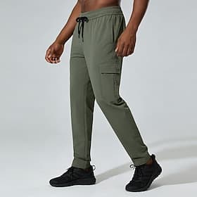 Women's Jogging Pants Cargo Capri Pants Drawstring Pocket High Waist Bottoms Gym Athleisure Workout Spring Fall Quick Dry Breathable Gym Workout Outdoor Athlet