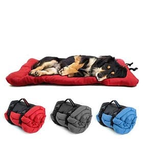 Foldable waterproof dog bed mattress, easy to clean, non-slip base, foldable and rollable, suitable for outdoor travel and camping, car, dog crate, sofa, floor