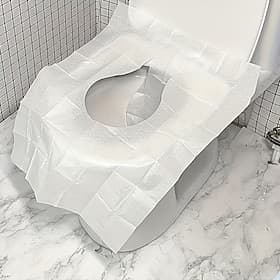 50PCS Disposable Toilet Seat Covers, Portable Toilet Seat Paper for Travel, Toilet Seat Paper