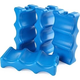 2/4PCS Reusable Ice Packs for Coolers and Lunch Boxes, Long Lasting Insulated Freezer Packs for Camping, Beach, Picnic, Travel and Soda Cooling, Leakproof Port