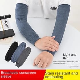 Summer Cooling Arm Sleeves Sun UV Protection Hand Cover Arm Warmers Running Fishing Cycling Basketball Sunscreen Sports Sleeve Cover Work Sleeves Labor Protect