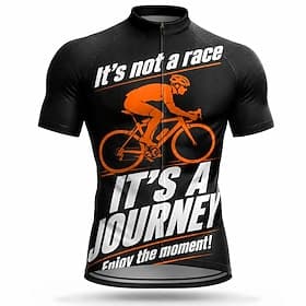 Voor heren Uitslagbescherming Wielrenshirt Korte mouw Fietsen Shirt Kleding Bovenlichaam met 3 achterzakken UV-bestendig Sneldrogend Met zakken Rits Aan De Voo