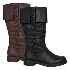 Médiéval Renaissance Chaussures Bottes jazz plates Viking Croisé Déguisement Homme Unisexe Pirate Steampunk Halloween Carnaval Mascarade Fête / Soirée LARP Foi