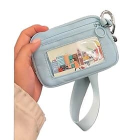 Portable Women's Small Bag, Stylish Clutch With Zipper Design, Practical Document Storage Pouch, Mini Card Holder Coin Purse, Compact Organizer For Outdoor, T