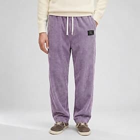 Men's Ribbed Corduroy Casual Pants - Comfortable Trousers - Purple