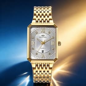 Women's Luxury Rectangular Watch Stainless Steel Bracelet Quartz Wristwatch with Diamond Markers and Roman Numerals Elegant Square Dress Watch Jewelry Gifts fo
